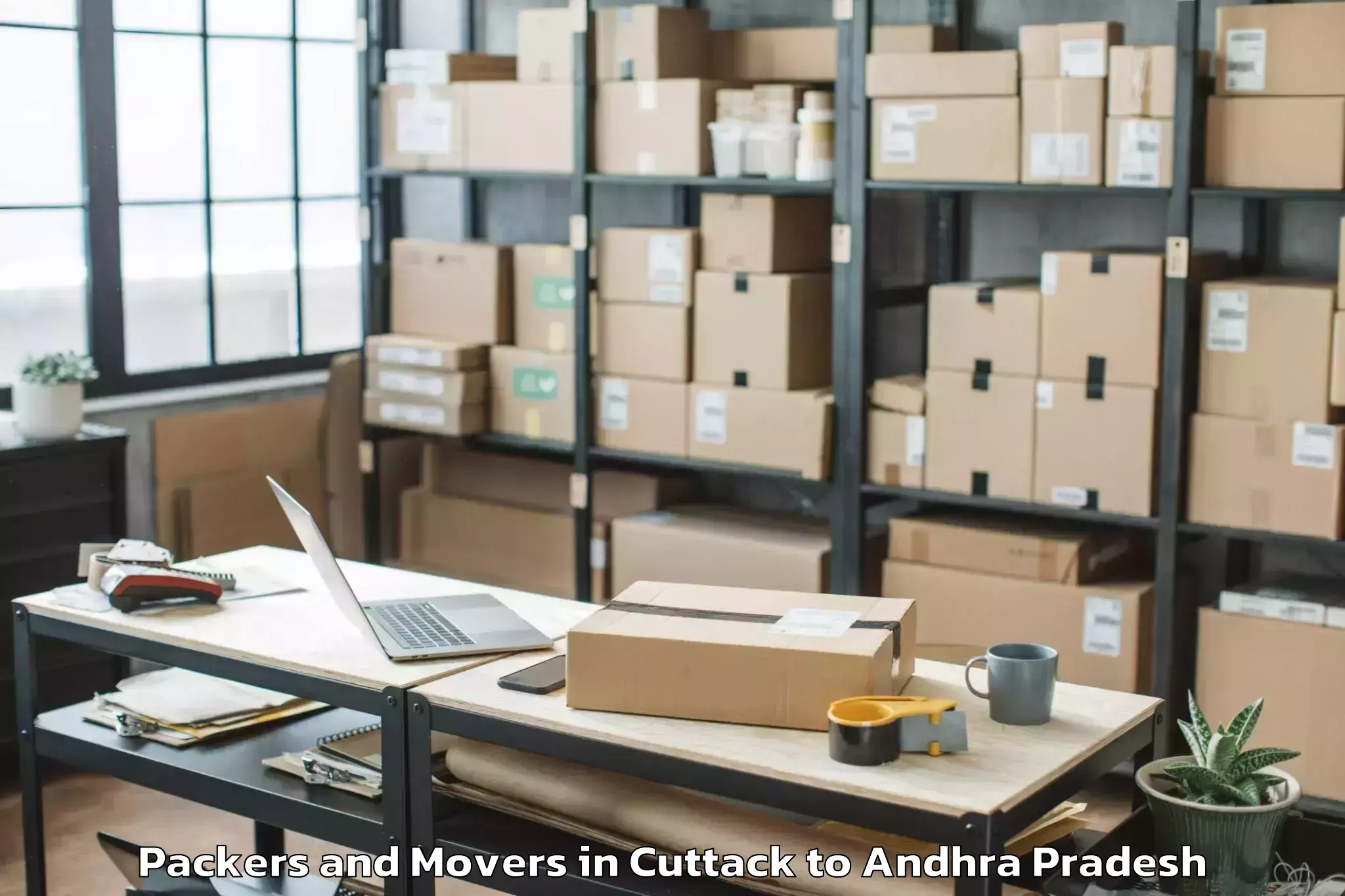 Book Cuttack to Nadendla Packers And Movers